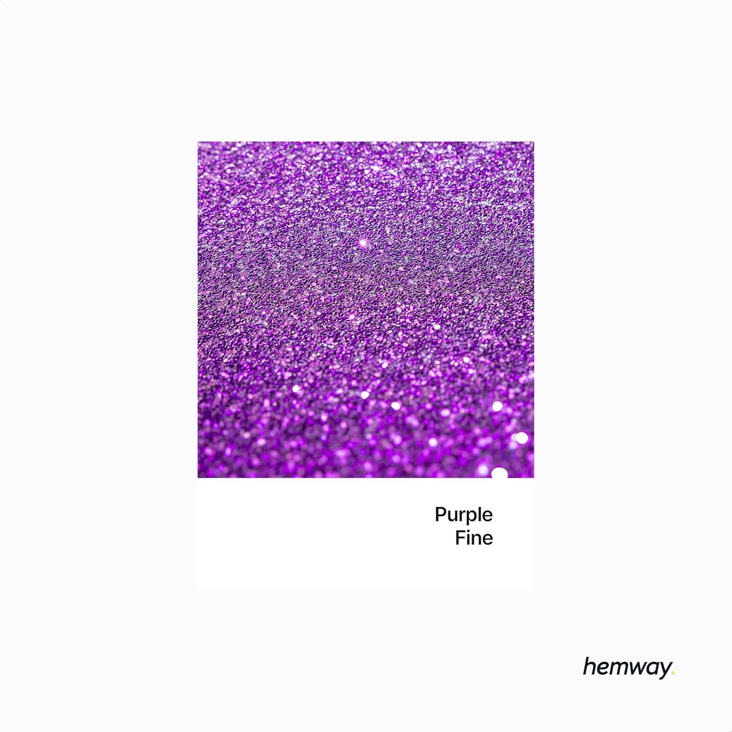Hemway Eco Friendly Biodegradable Glitter 100g / 3.5oz Bio Cosmetic Safe Sparkle Vegan for Face, Eyeshadow, Body, Hair, Nail and Festival Makeup, Craft - Fine (1/64" 0.015" 0.4mm) - Purple