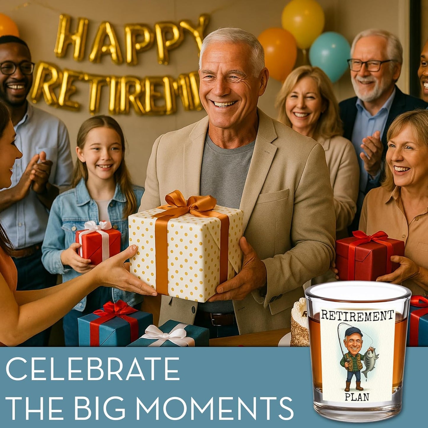 Funny Personalized Shot Glass 2.5oz, Custom Printed Picture Caricature Gift for Birthday, Bachelor Party, Customized Photo Cartoon Drinking Favor, Gag Gift For Men Women