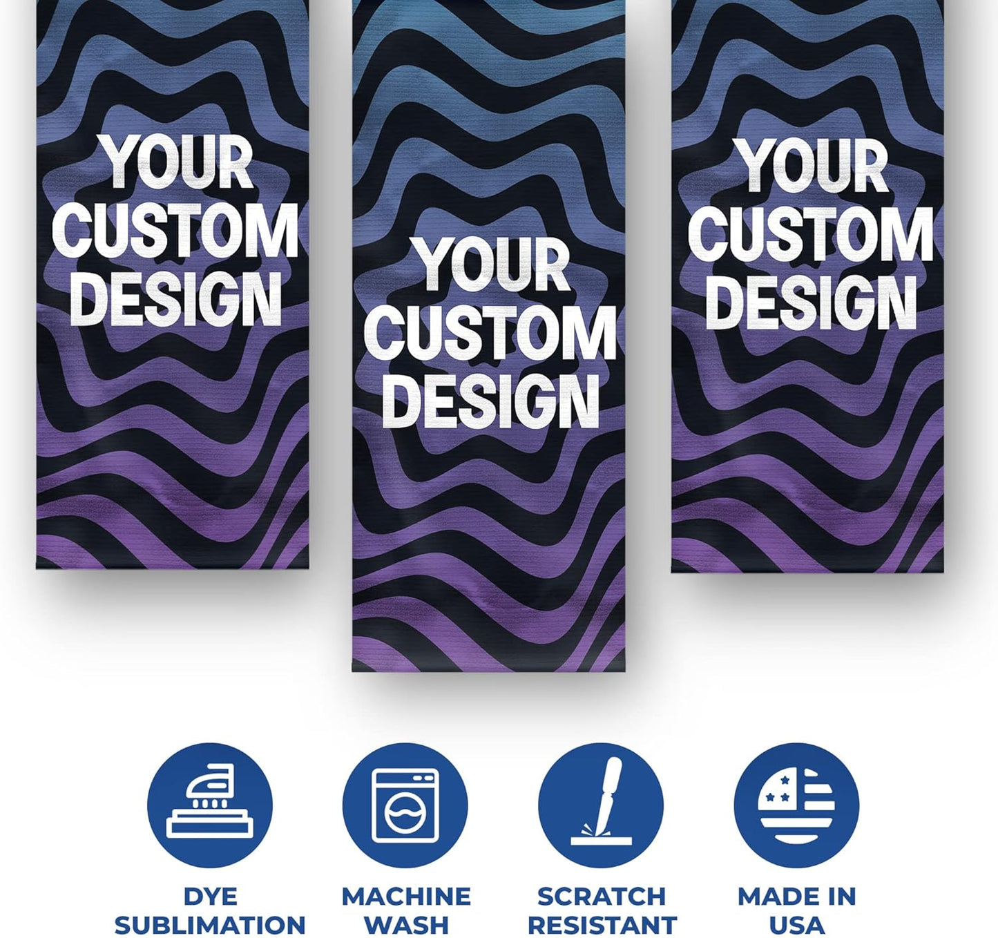DreamController Custom Hanging Canvas Wall Art Decor(16" X 35" Set of 3) I Customize your Canvas Picture Banner Ready to Hang for Bedroom, Livingroom & Office | Made in USA | Fast delivery | HD Print