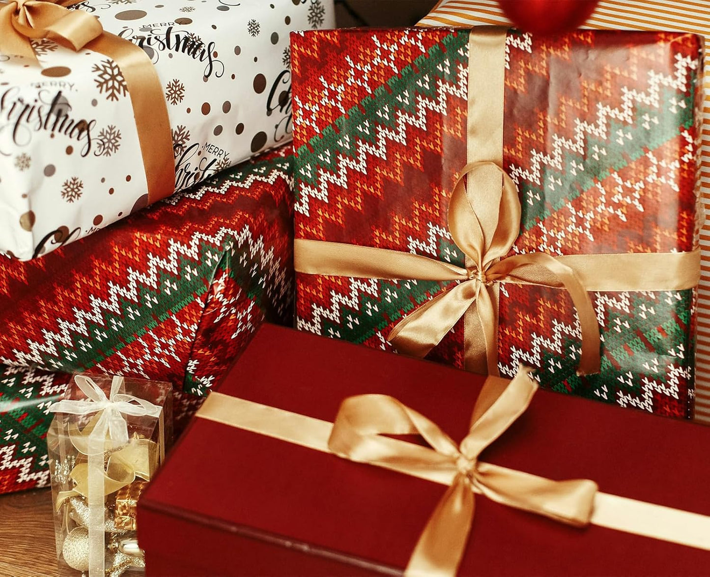 1 Inch Gold Satin Ribbon 50 Yards Solid Fabric Ribbons for Gift Wrapping, Crafts, Floral Arrangements, Wedding, Party, Holiday Decor