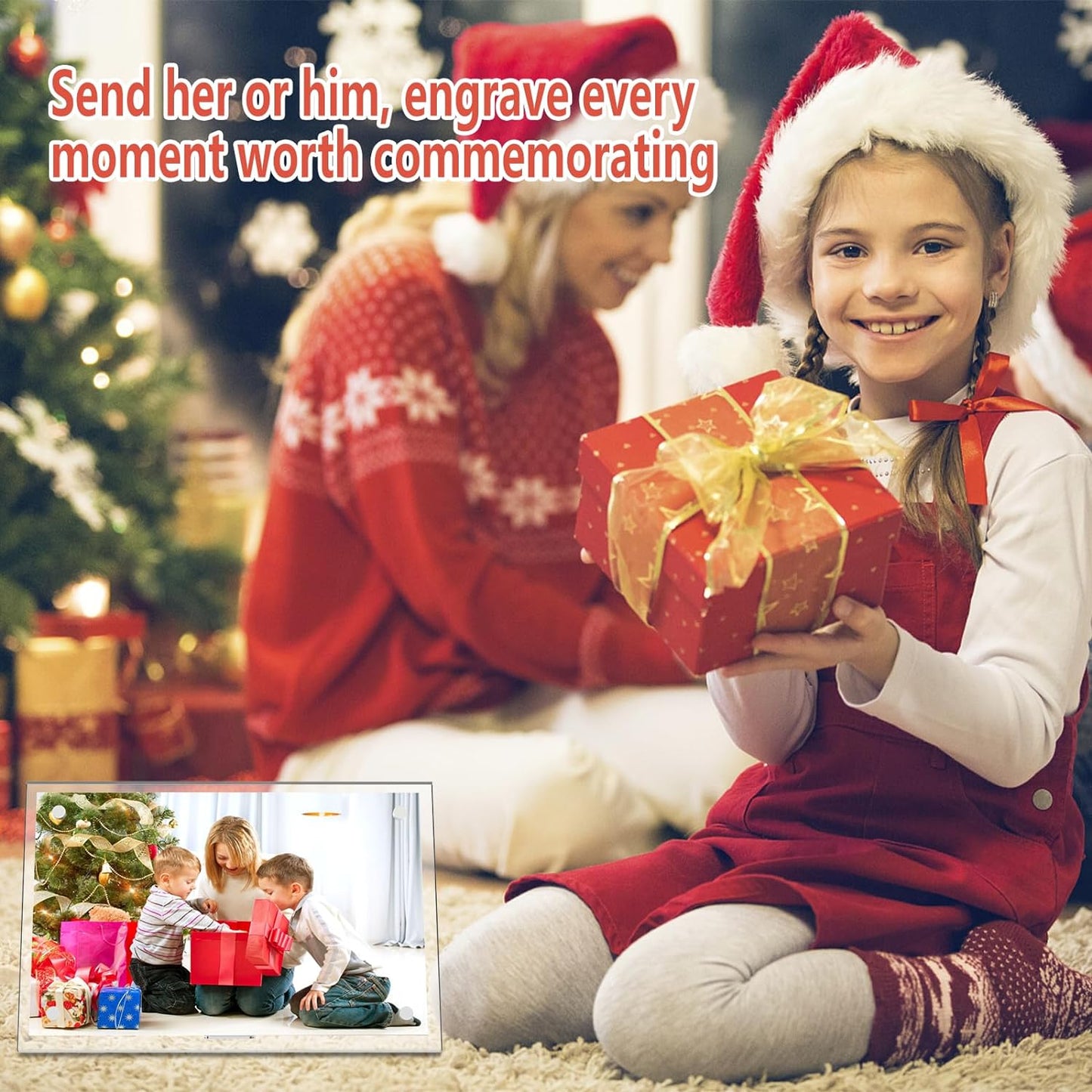 HELPLEX Picture Frames, 6 Pack 5x7 inch Acrylic Picture Frame Clear 5 x 7 Photo Frames Magnetic Picture Frames Ready for Tabletop Display, Effectively Protect Photos from Fading and Yellowing