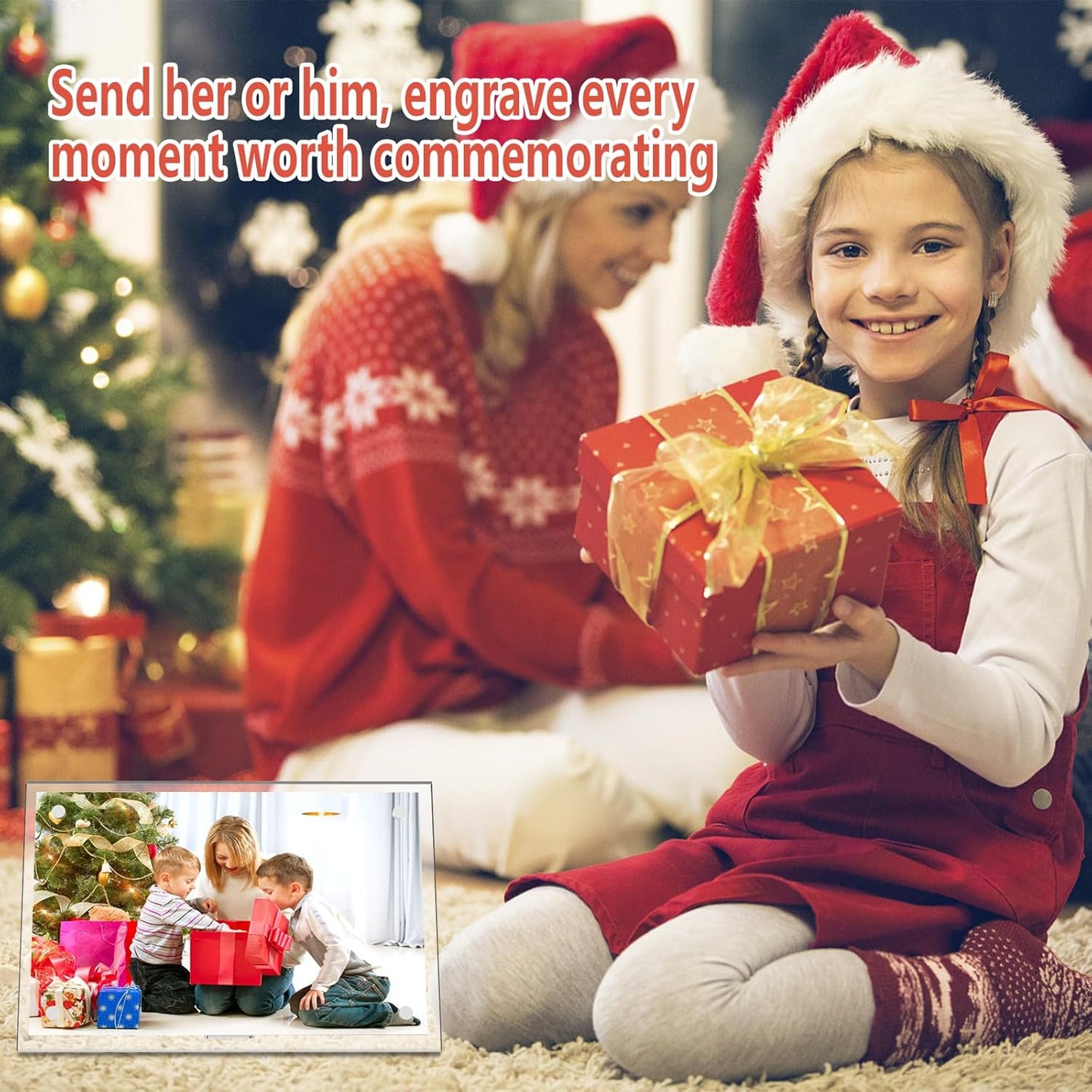 HELPLEX Picture Frames, 3 Pack 6x8 inch Acrylic Picture Frame Clear 6 x 8 Photo Frames Magnetic Picture Frames Ready for Tabletop Display, Effectively Protect Photos from Fading and Yellowing