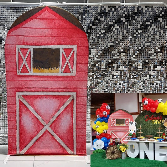 Arch Backdrop Chiara Arch Stand Covers Stretchy Spandex Fabric Farm Door Background for Birthday Baby Shower Party Decoration