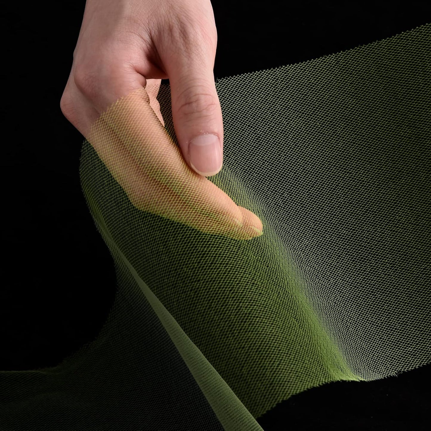 Tulle Fabric Roll, 6” by 200 Yards (600FT) Tulle Organza Fabric Spool for DIY Tutu Skirt Baby Shower Decor Wedding Backdrop Crafts Birthday Party Supplies(Autumn Green)