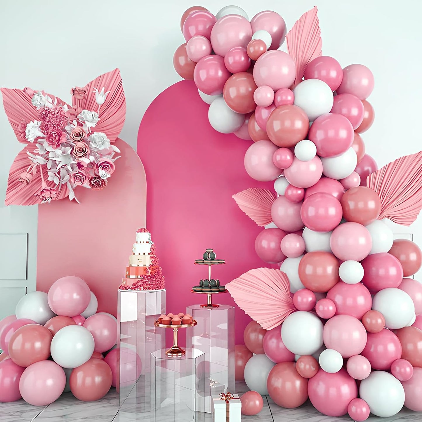 Wedding Arch Cover 7.2FT 6FT Arch Backdrop Cover Spandex Fitted Arch Cover for Round Top Chiara Backdrop Stand Covers for Wedding Birthday Party Baby Shower Banquet Ceremony Decoration