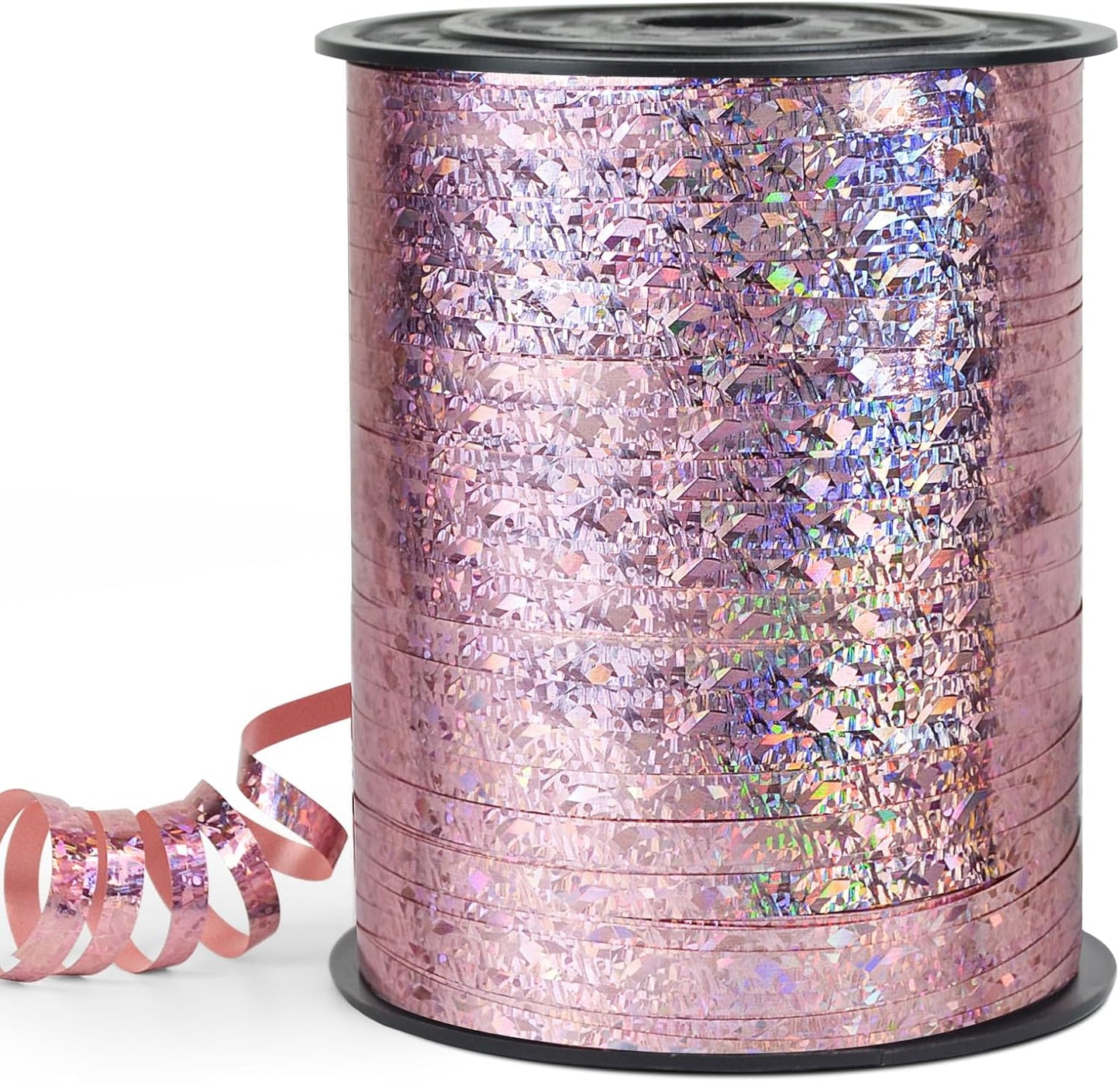 Pink Curling Ribbon - 500 Yard Shiny Metallic Curly Gift Ribbon for Wrapping & Floristry