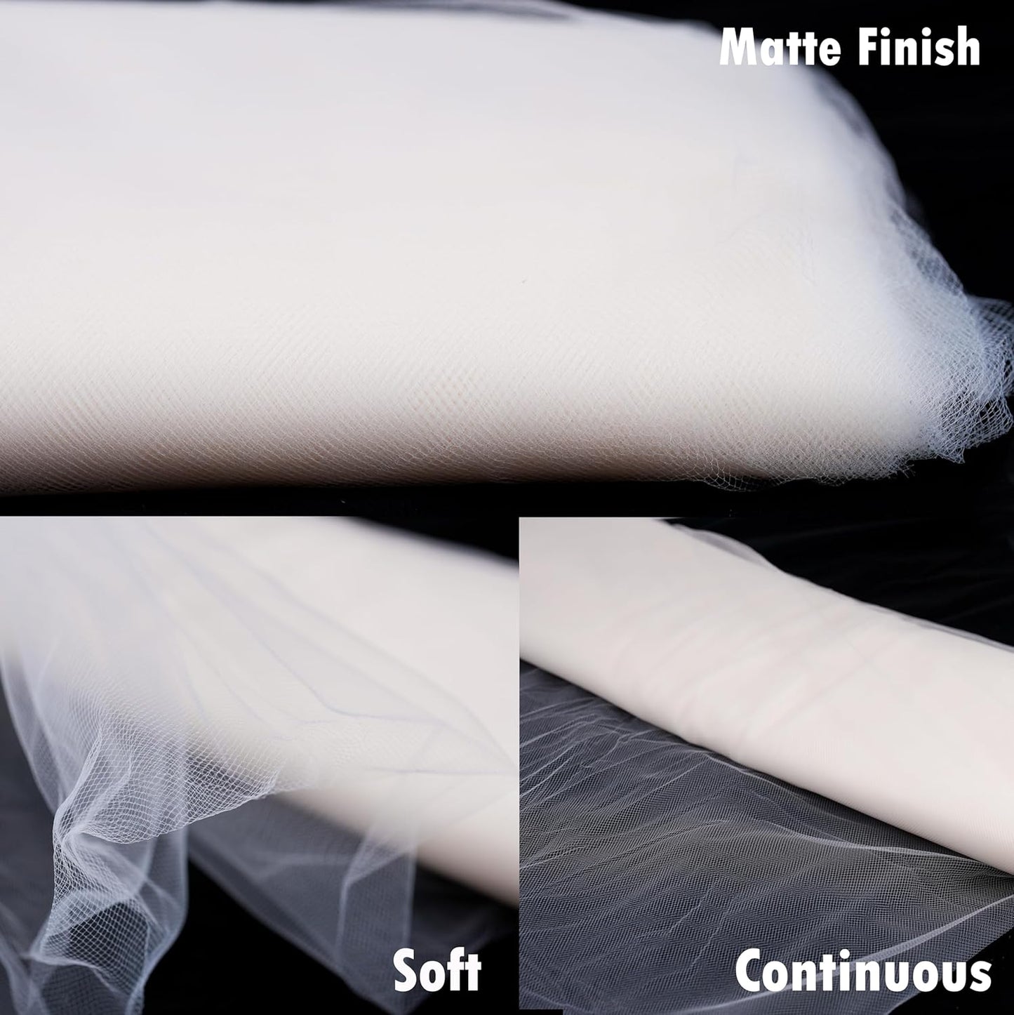 Craft And Party, Ivory Fabric Tulle Roll 54 Inch by 40 Yards (120 ft) Fabric Tulle Bolt for DIY Tutu Skirt, Wedding and Decoration (Ivory)