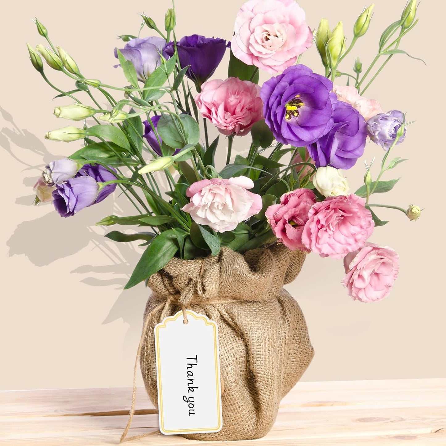 120 PCS Gift Tags with String Gold Foil Metallic Gift Tags Writable Blank Tag for Baby Shower Birthday Wedding Presents Labeling DIY Craft Project Christmas Stocking Stuffers 3.5''×2''