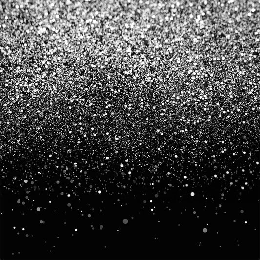 WOLADA Black and Silver Backdrop Silver Glitter Backdrop for Photography Wedding Birthday Baby Shower Party Photo Studio 8x8FT FW18