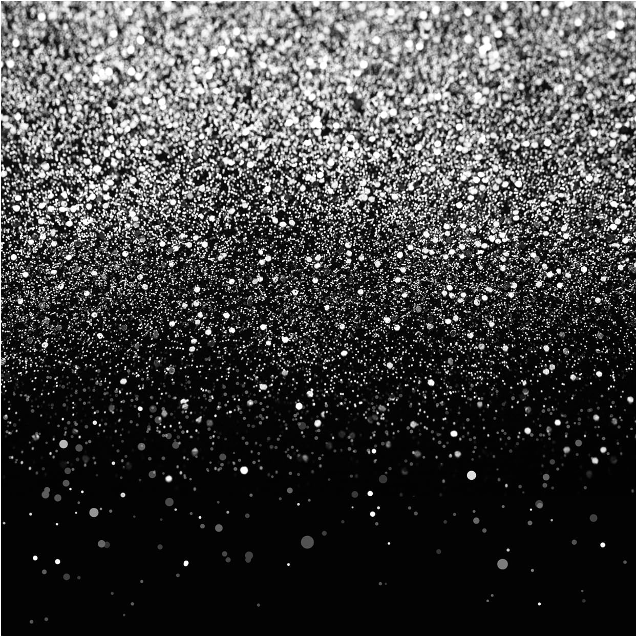 WOLADA Black and Silver Backdrop Silver Glitter Backdrop for Photography Wedding Birthday Baby Shower Party Photo Studio 10x10FT FW18