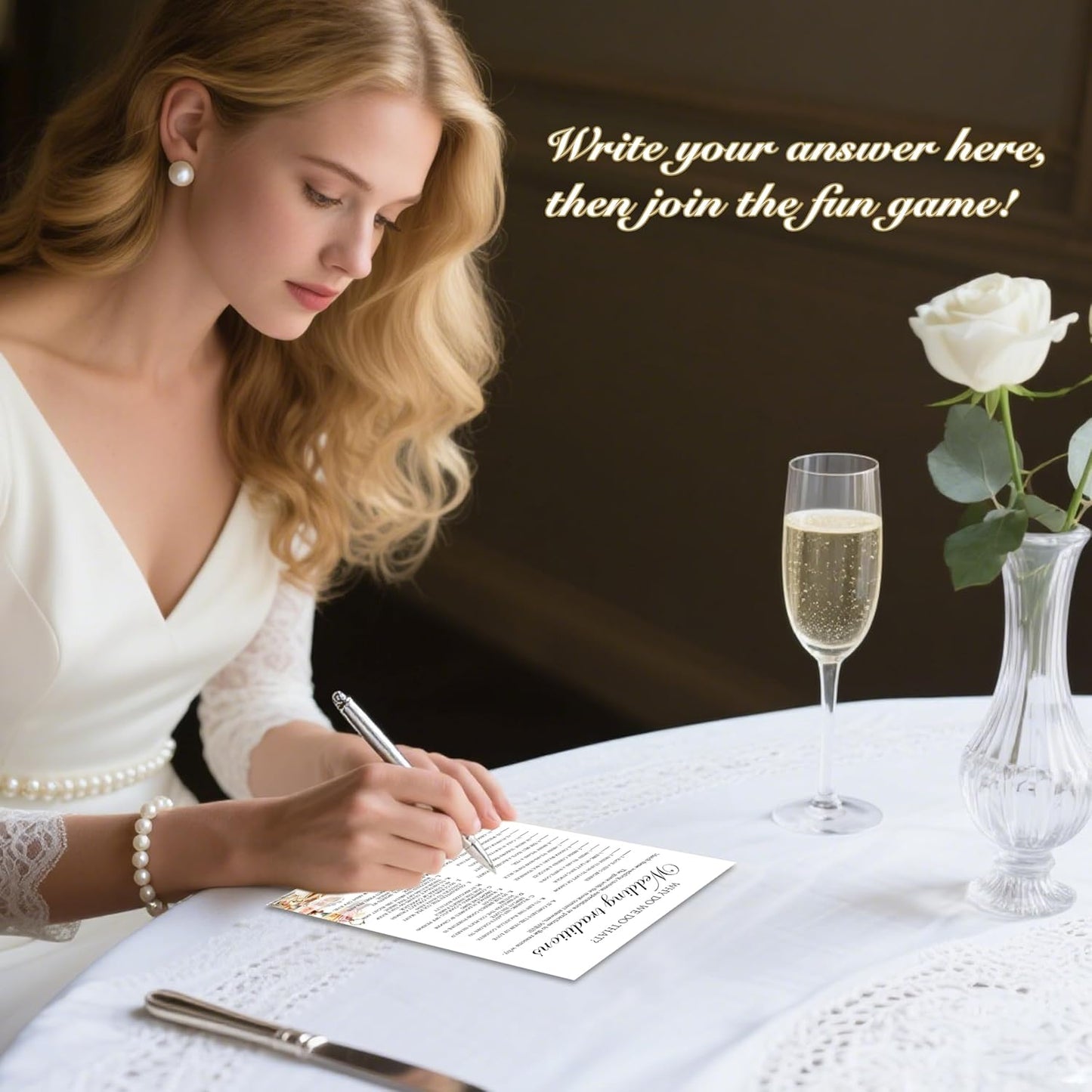 Fall Bridal Shower Games Cards, Wedding Traditions Wedding Bachelorette Party Games, Fall in Love Bridal Shower Decorations, 25 Cards, G12