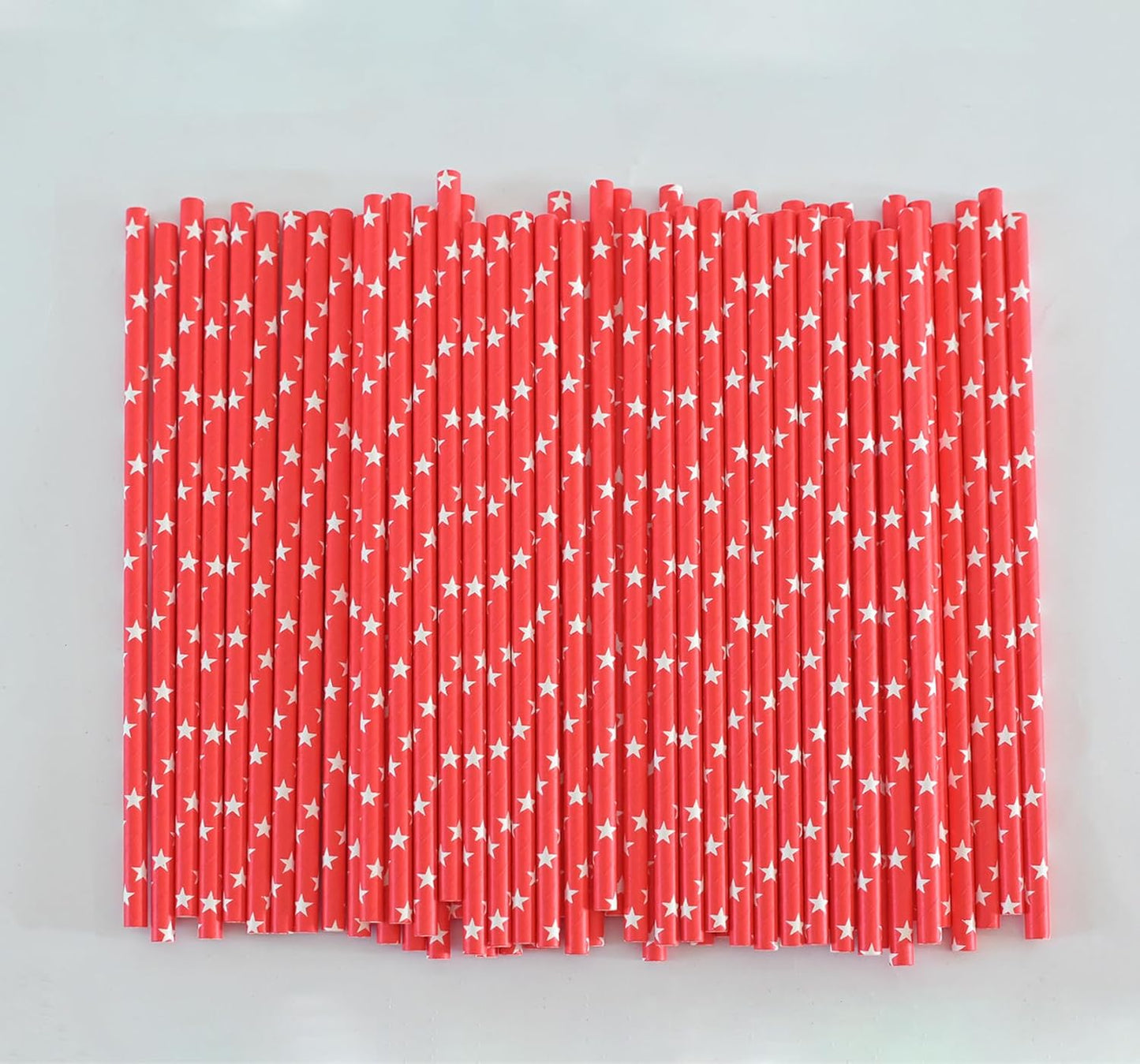 100 Pack Paper Straws Biodegradable - 7.75 Inch Paper Straws Bulk - Drinking Straws for Party Supplies,Wedding,Birthday,Bridal Shower