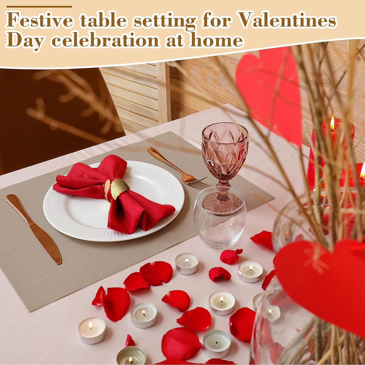 Bokon 50 Pcs Gold Napkin Rings Metal Leaf Napkin Holders Delicate Rings Bulk for Wedding Birthday Party Banquet Decoration(Willow Leaves)