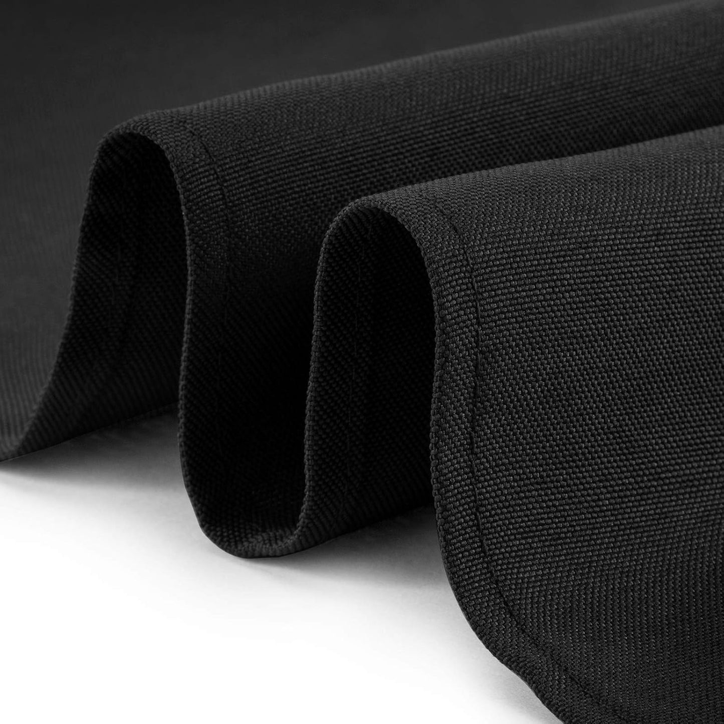 Lann's Linens - 10 Premium 60" x 102" Tablecloths for Wedding/Banquet/Restaurant - Rectangular Polyester Fabric Table Cloths - Black