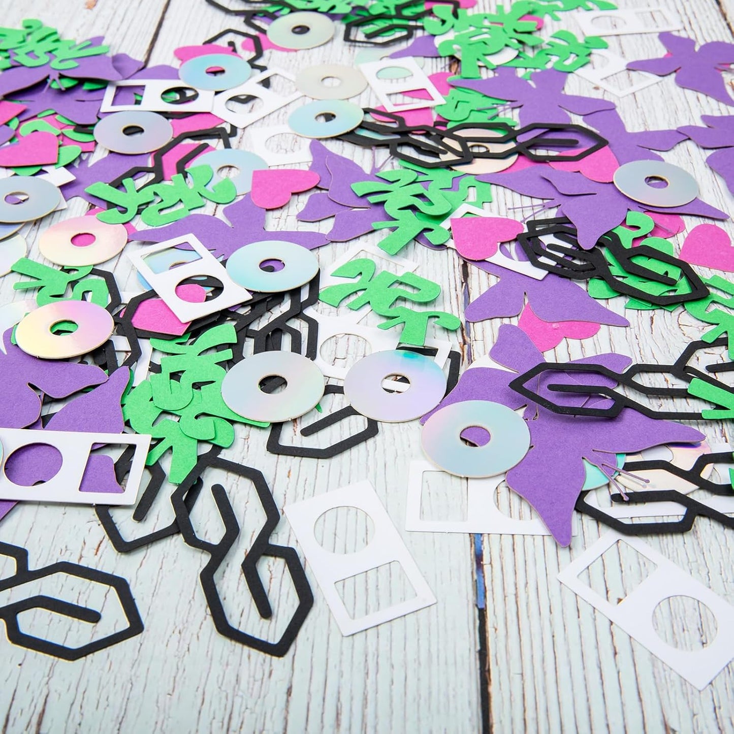 200 Pcs Y2K Party Confetti - Y2K Bachelorette Party Decorations - 2000s Theme - 90s Party Decorations - Y2K Party favors - Table Decor - 90s Cd Paper confetti - Birthday Party Supplies