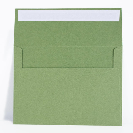 100 Pack Sage green 5x7 Envelopes for 5x7 Cards,Invitations,Wedding,Baby Shower,Graduation,Self Seal Azaza