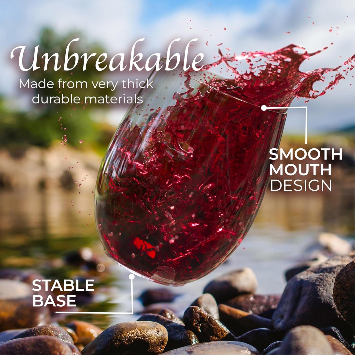 Exquisite 48 Pcs Unbreakable Stemless Plastic Wine Glasses Disposable Wine Glasses Stemless 12 Oz Clear Plastic Cocktail Cups Clear Party Cups Disposable Cocktail Glass Weddings & Events