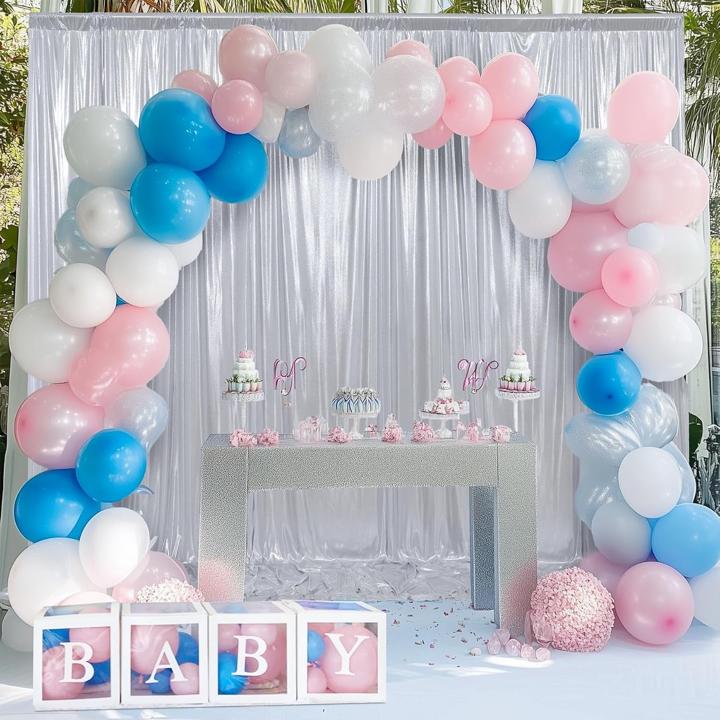 20x10 ft Wrinkle Free Silver Sequin Backdrop Curtain for Parties,Thick Not Fall Glitter Wedding Drapes Backdrop,4 Panels 5x10ft Shimmer Photo Wall Back Drop Cloth for Birthday Photography Background