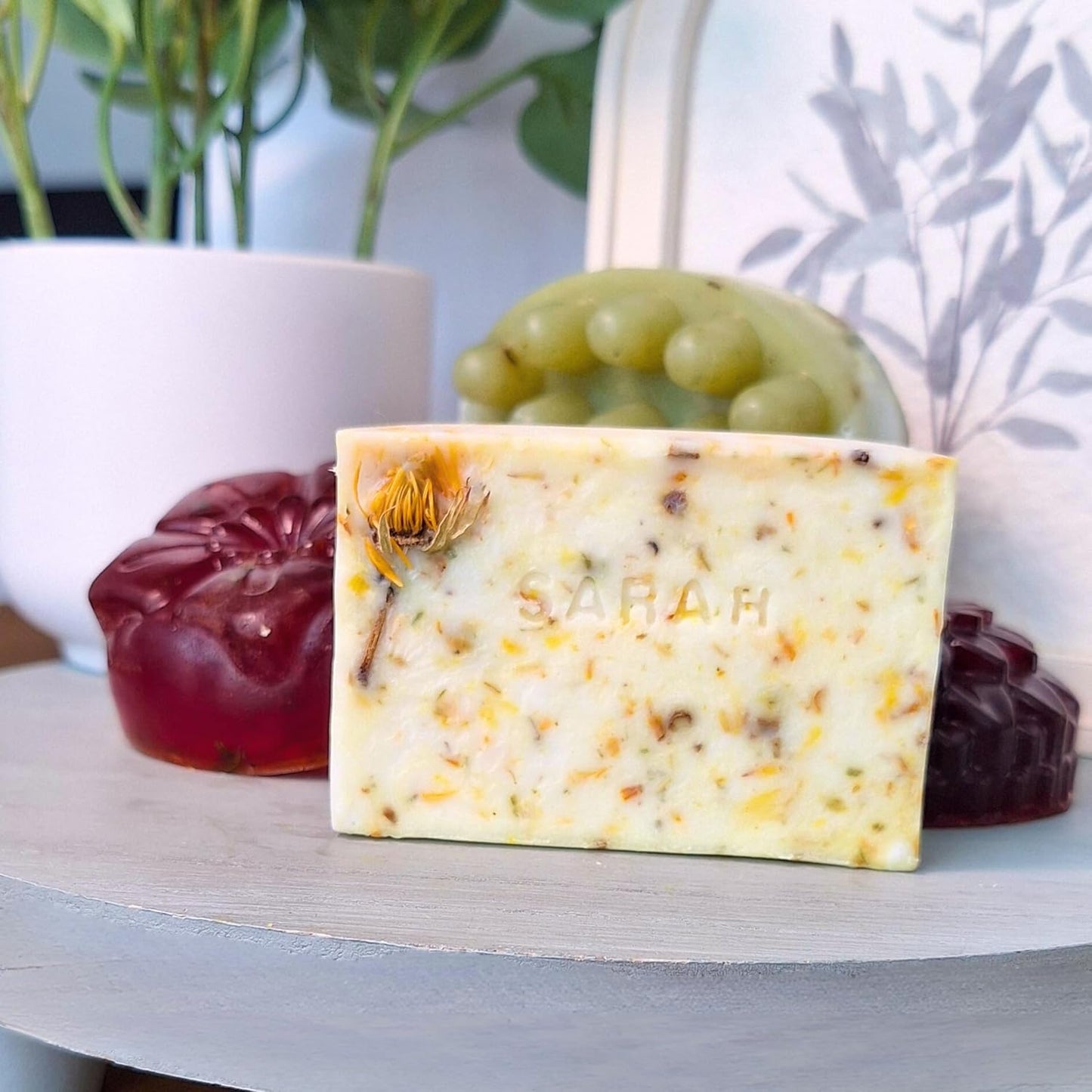 Handmade Natural Soap Bars Set – Organic Body and Face Wash, Bath & Shower Gift Favors for Women, Men and Baby – Assorted Handcrafted Small Soap Bars, Turmeric and Calendula