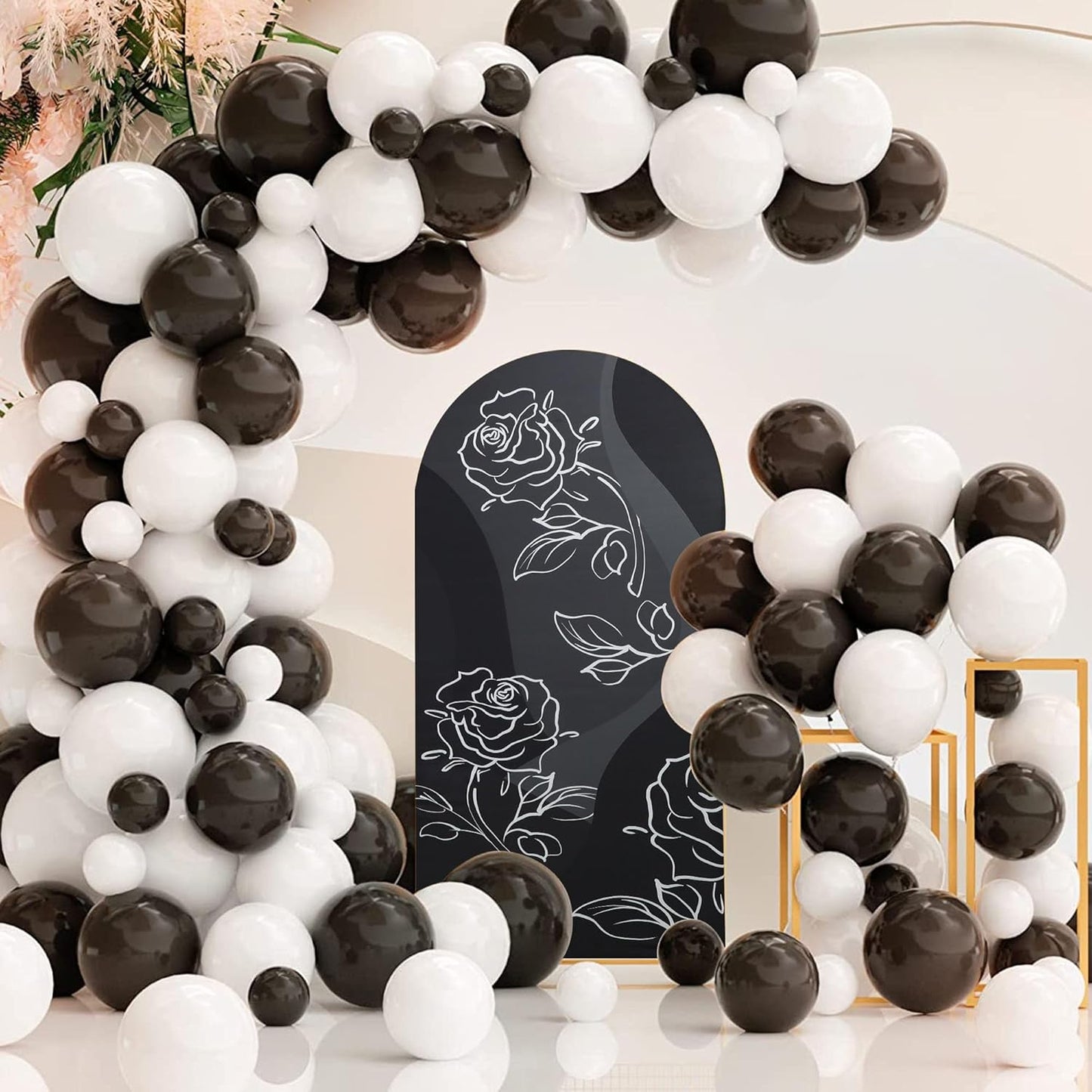 Wedding Arch Cover 7.2FT Spandex Arch Backdrop Cover Stretchy Backdrop for Wedding Birthday Party Decoration Baby Shower