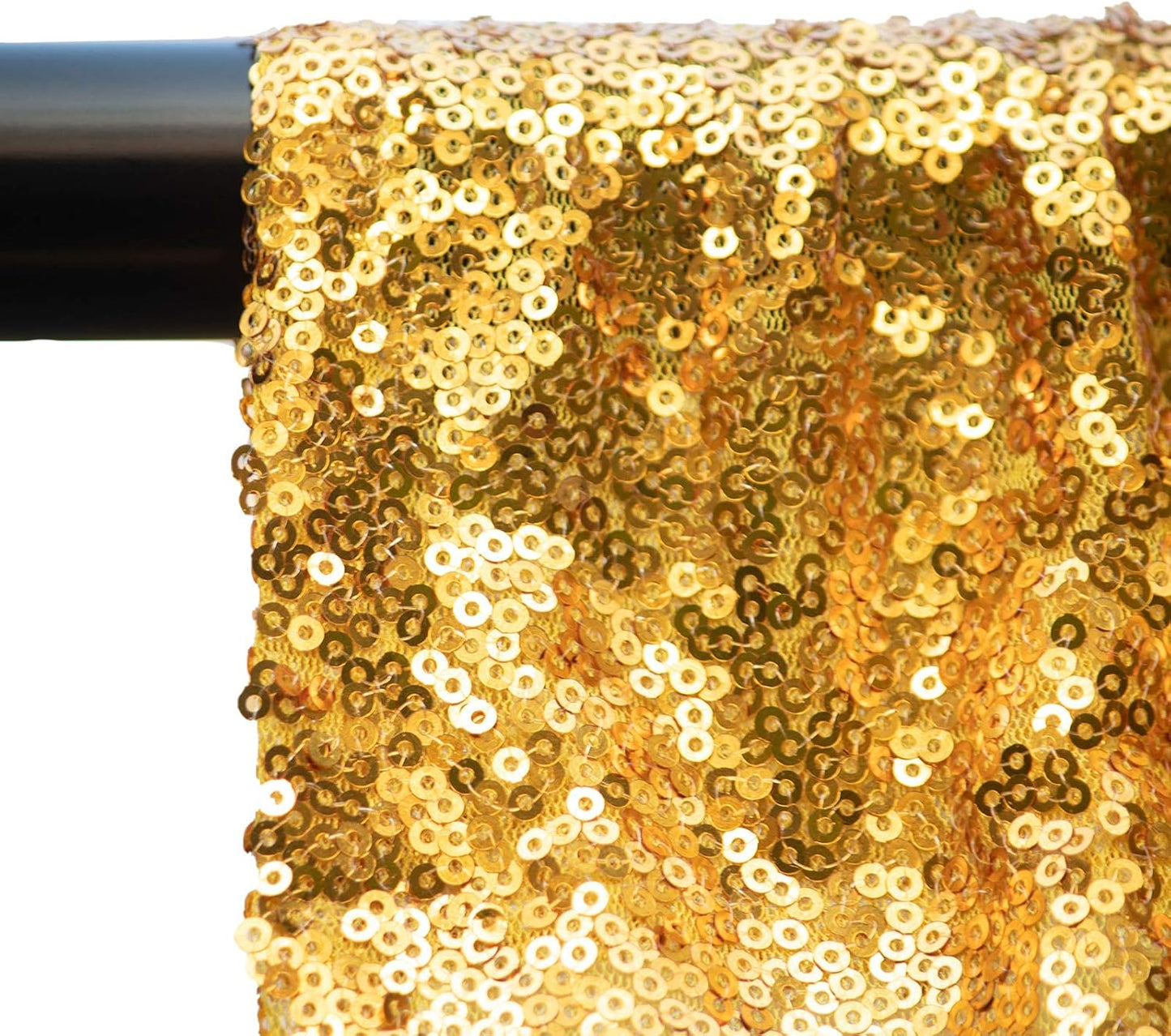 4FTx8FT Gold Sequin Backdrop Curtains 2 Panels Sequin Sparkly Background Drapes for Parties
