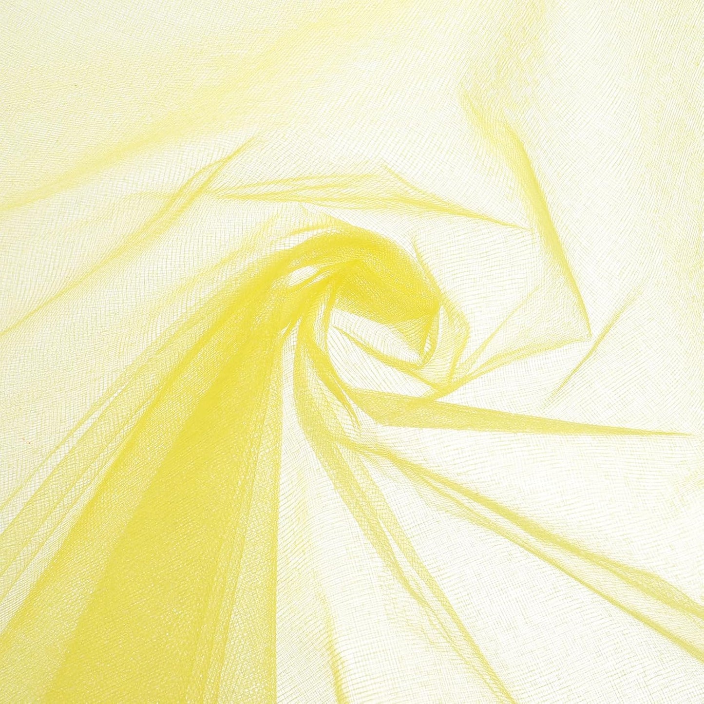uxcell 19" by 5.5 Yard Tulle Fabric Backdrop Curtains for DIY Tutu Skirt Shower Decor Wedding Crafts Birthday Party Supplies, Goose Yellow