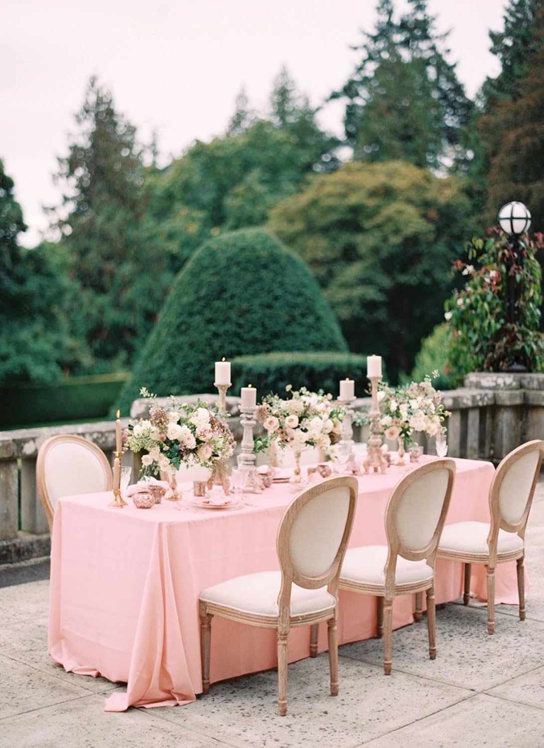 12 Pack 60 x 102 Inch Rectangle Tablecloth Pink Polyester Tablecloth for 6 Feet Rectangle Tables,Washable Fabric Table Cloth for Wedding Dining Table Buffet Parties Camping