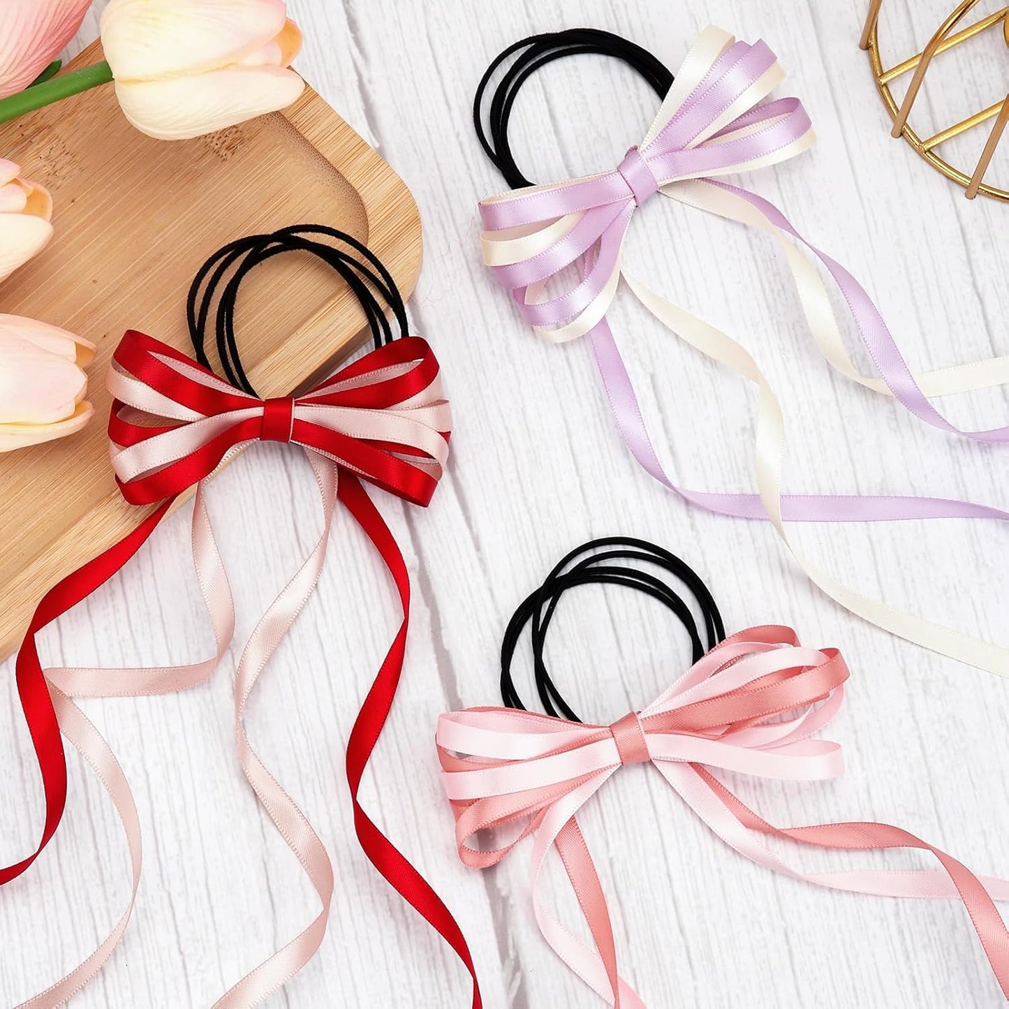 3/8" x 100 Yards Satin Ribbon - White Silk Ribbon with Spool - Ideal for Gift Wrapping, Floral Bouquets, Crafts, Wedding Party Decorations, Christmas and Sewing Projects