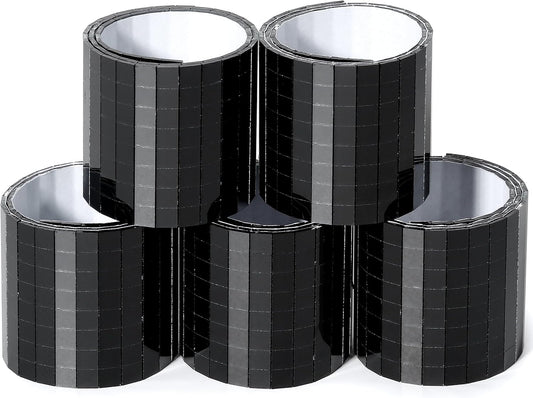 PP OPOUNT 2360 PCS Disco Tiles, 5 x 5 mm Self-Adhesive Disco Ball Stickers, Real Glass Mirror Tiles for Crafts, DIY Disco Ball, Photo Frame, Art Collage, Indoor Decor (Black)