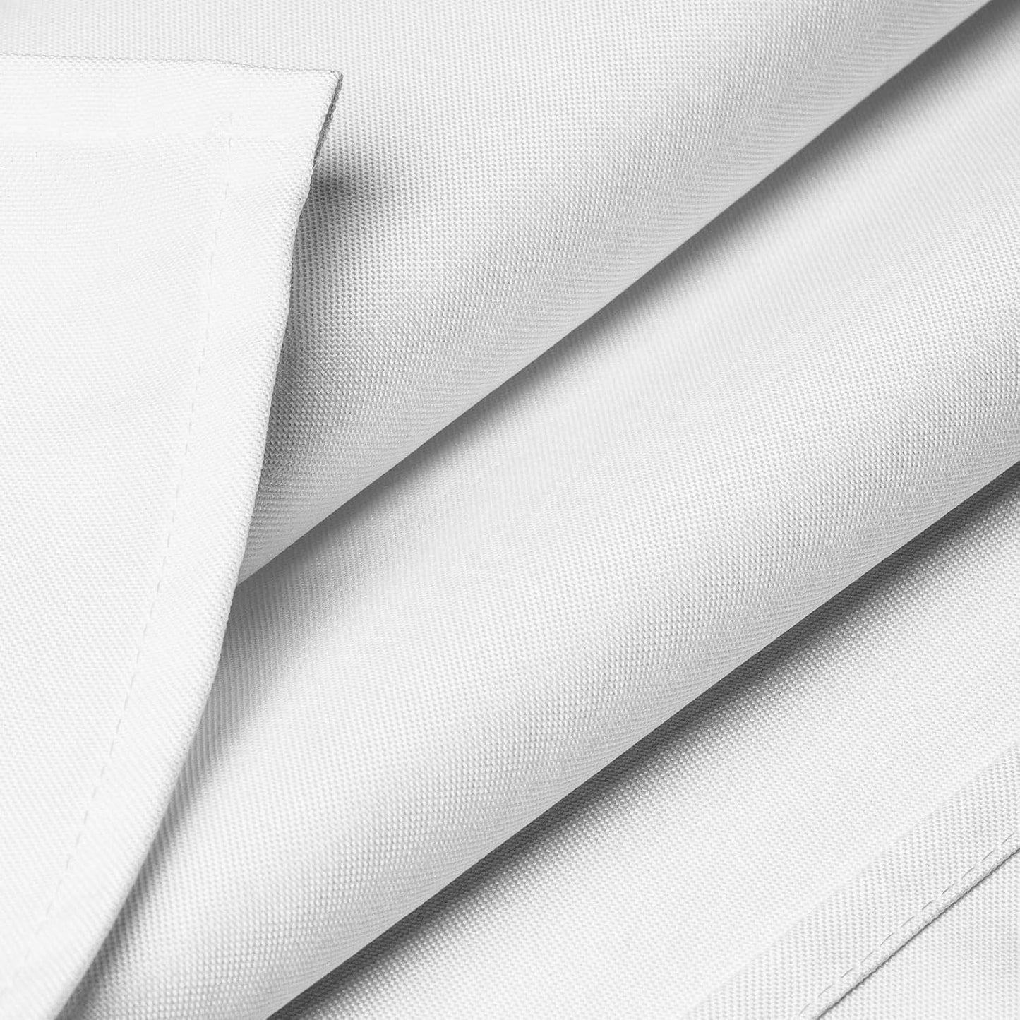 Lann's Linens - 10 Premium 60" x 126" Tablecloths for Wedding/Banquet/Restaurant - Rectangular Polyester Fabric Table Cloths - White