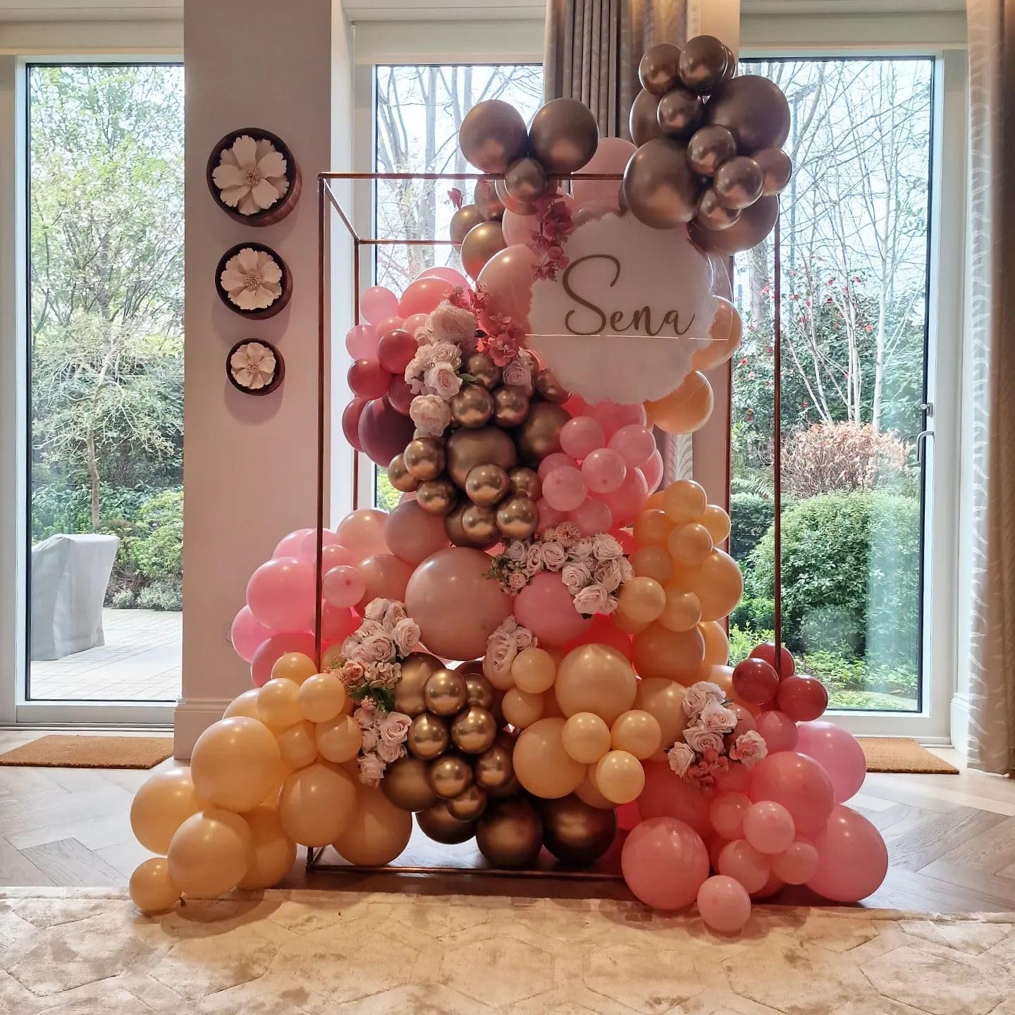 Dusty Pink Balloons - 12 Inch Blush Pink Metallic Chrome Rose Gold White Sand Nude Balloons for Bridal Baby Shower Girls Boho Birthday Wedding Decorations