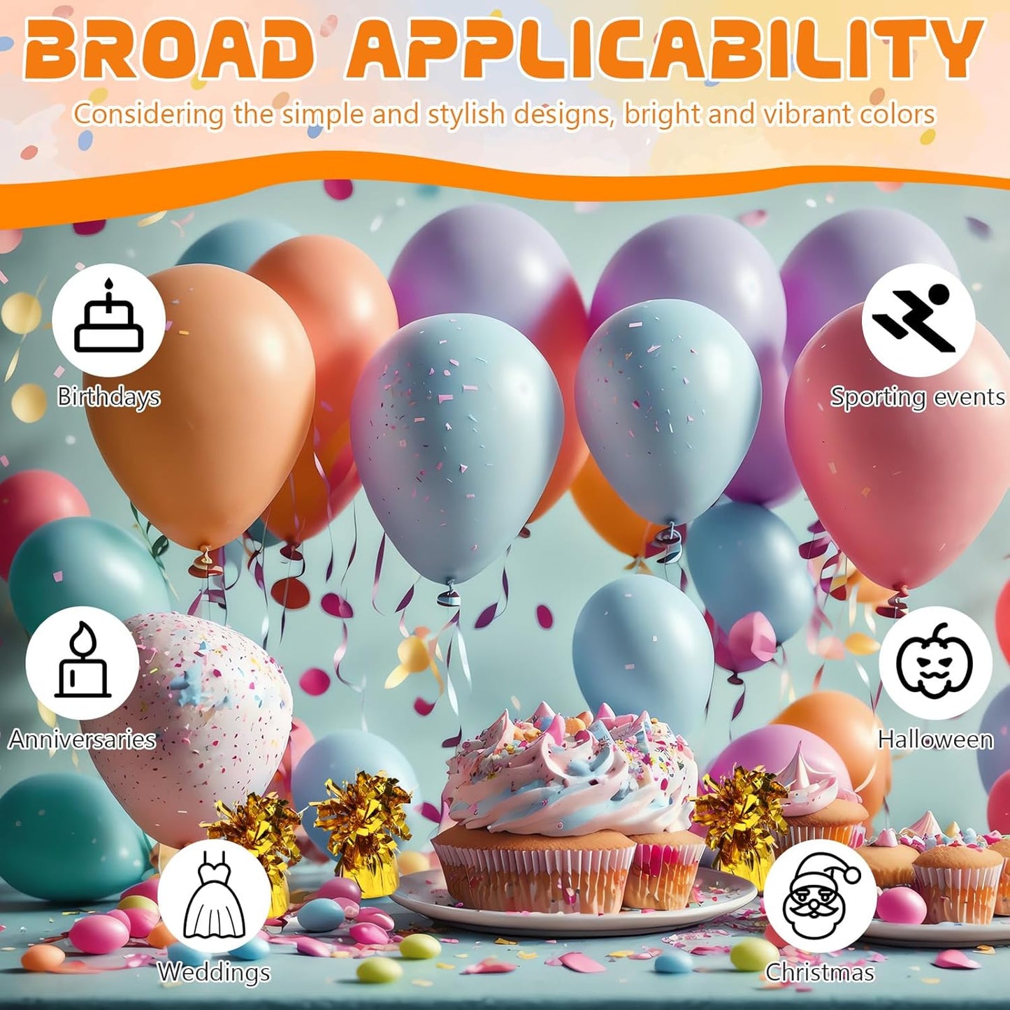 8 Pcs Gold Metallic Balloon Weights Holder Anchors Balloon Holder Weights for Helium Balloons Birthday Graduation Party Christmas Wedding Celebration Decoration (Gold)