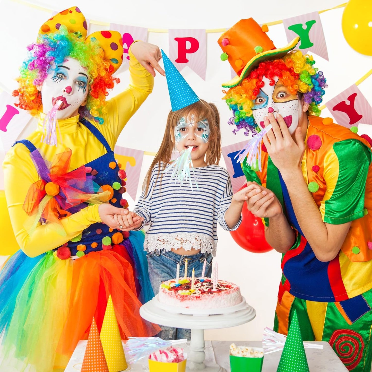 12 Pcs Party Blowers Glitter Noise Makers Metallic Fringed Party Horns for Adults Birthday Graduation New Years Party Favors Supplies