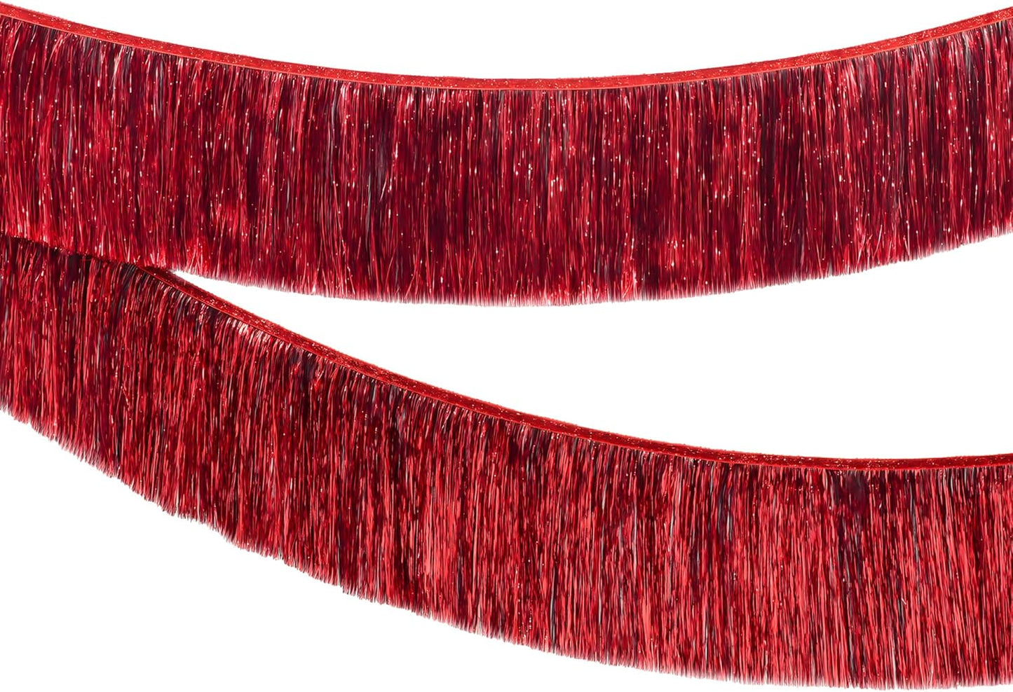 KatchOn, XtraLarge Red Fringe Banner - Pack of 2 | Ceiling Tinsel for Red Streamers Party Decorations | Streamers for Cherry Party Decorations, Bridal Shower Decor, Halloween, Christmas Decorations