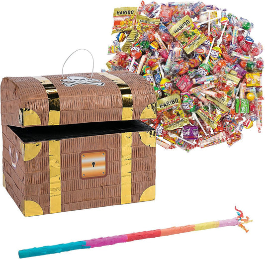 Treasure Chest Piñata Kit 208 Pieces