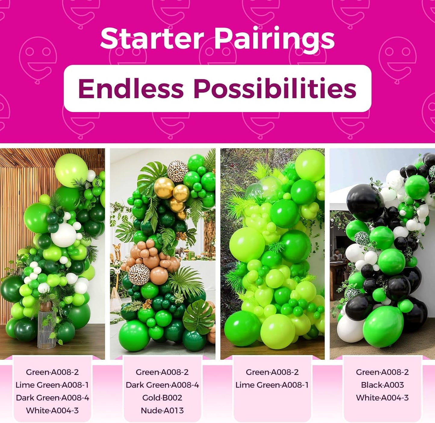 Bezente Green Balloons Latex Party Balloons - 100 Pack 12 inch Round Helium Light Green Balloons for Green Jungle Themed Birthday Bridal Shower Christmas Party Decorations