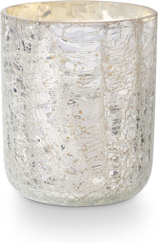 ILLUME Small Boxed Crackle Glass Candle, North Sky