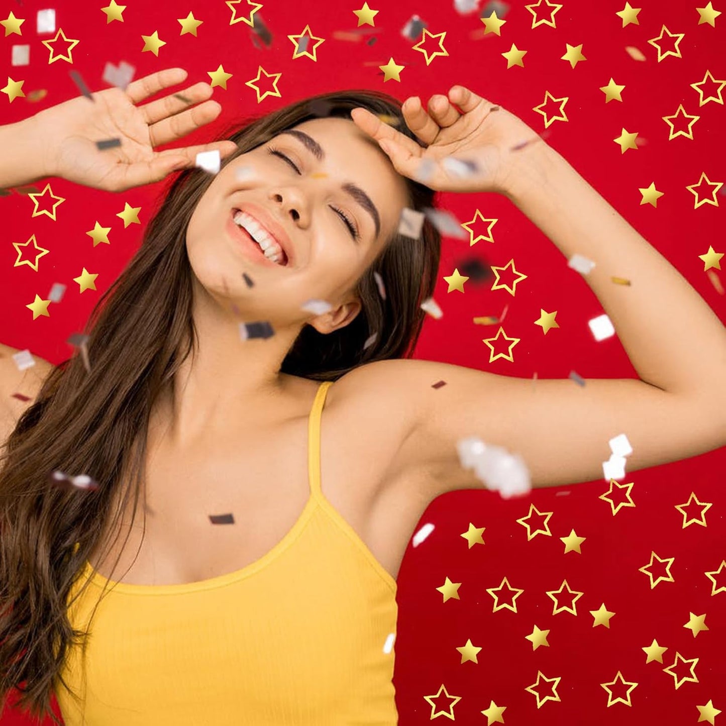 Confetti Star Sequins Table Metallic Foil Sprinkles or DIY Birthday Wedding Engagemetn Christamas New Year Theme Party Celebrations Favor Party Supplies(Golden,2 SIZE)