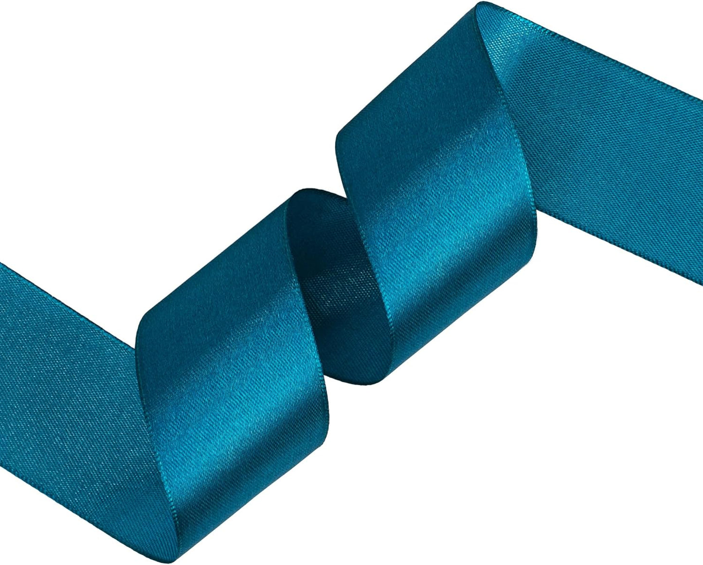 Turquoise Satin Ribbon 1-1/2 inch X Continuous 100 Yards, Single Face Polyester Ribbon Perfect for Gift Wrapping, Flower Bouquet, Wedding Decor, Crafts, Bow Making, Sewing and More