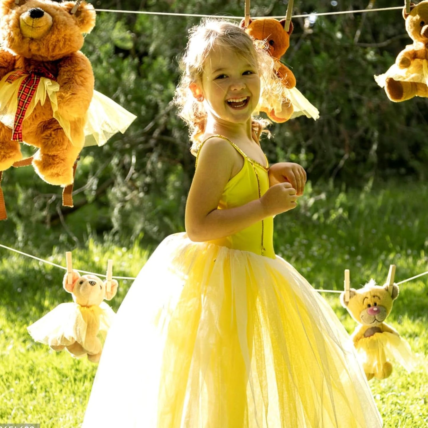 Yellow Cream Tulle Fabric Rolls 54 Inch by 40 Yards Tulle Bolt Spool for Wedding Decorations DIY Tutu Baby Shower Table Skirt Ceiling Decor Birthday Party Craft Supplies