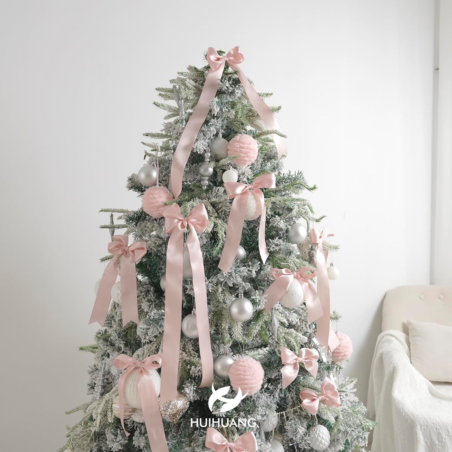 HUIHUANG 1.5 inch Wide Satin Ribbon 50 Yards Rose Gold Double Face Polyester Silk Satin Ribbon for Gift Wrapping Hair Bows Making Floral Bouquet Wedding Invitation Decor Party Favor and Craft Supplies