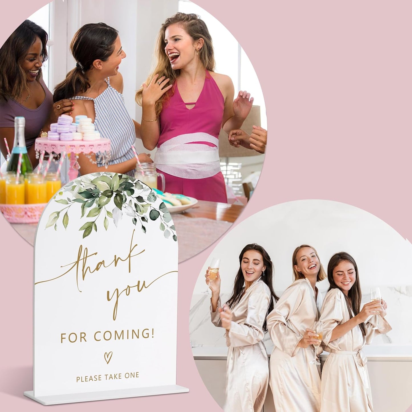 Thank You for Coming, Gift Table Sign, Greenery Gold Bridal Shower Decorations, Wedding Signs for Ceremony and Reception, Engagement Decor, Wedding Table Acrylic Decor, Bachelorette Party Favors - 23