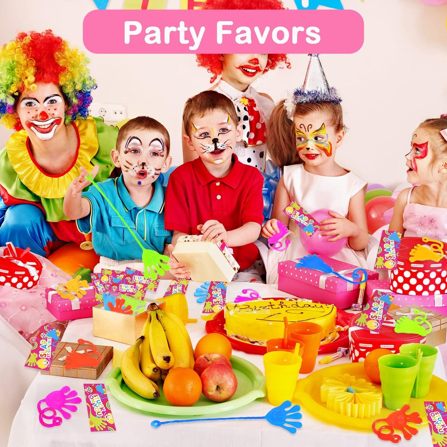 Bulk Party Favors Goody Bag Stuffers for Kids (200 PCS), Halloween Large Sticky Hands & Feet Pinata for Toddlers, Preschool Toys Gifts Non Candy Treats Prizes Supplies Giveaways Handout for Boys Girls