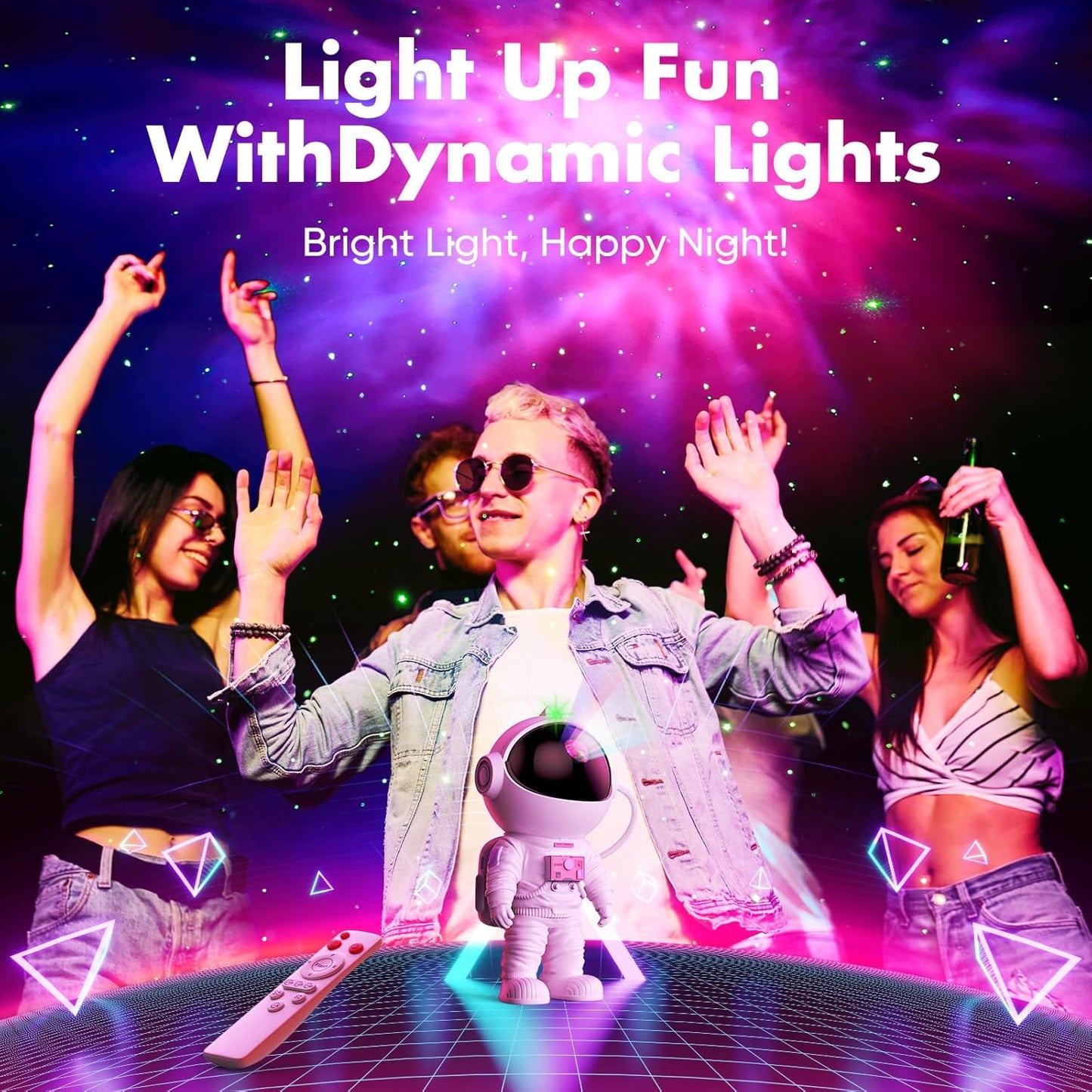 Astronaut Galaxy Projector, Star Projector for Bedroom, Nebula Night Light with Timer and Remote, LED Space Galaxy Lamp for Room Decor, Home Decor, Gifts for Kids, Christmas, Birthday