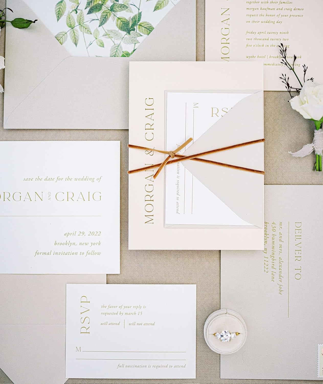 Copper Velvet Ribbon 3/8'' 25 Yards for Christmas Tree, Gift Wrapping, Flower Bouquet, Wreath Decorations, Bow Making