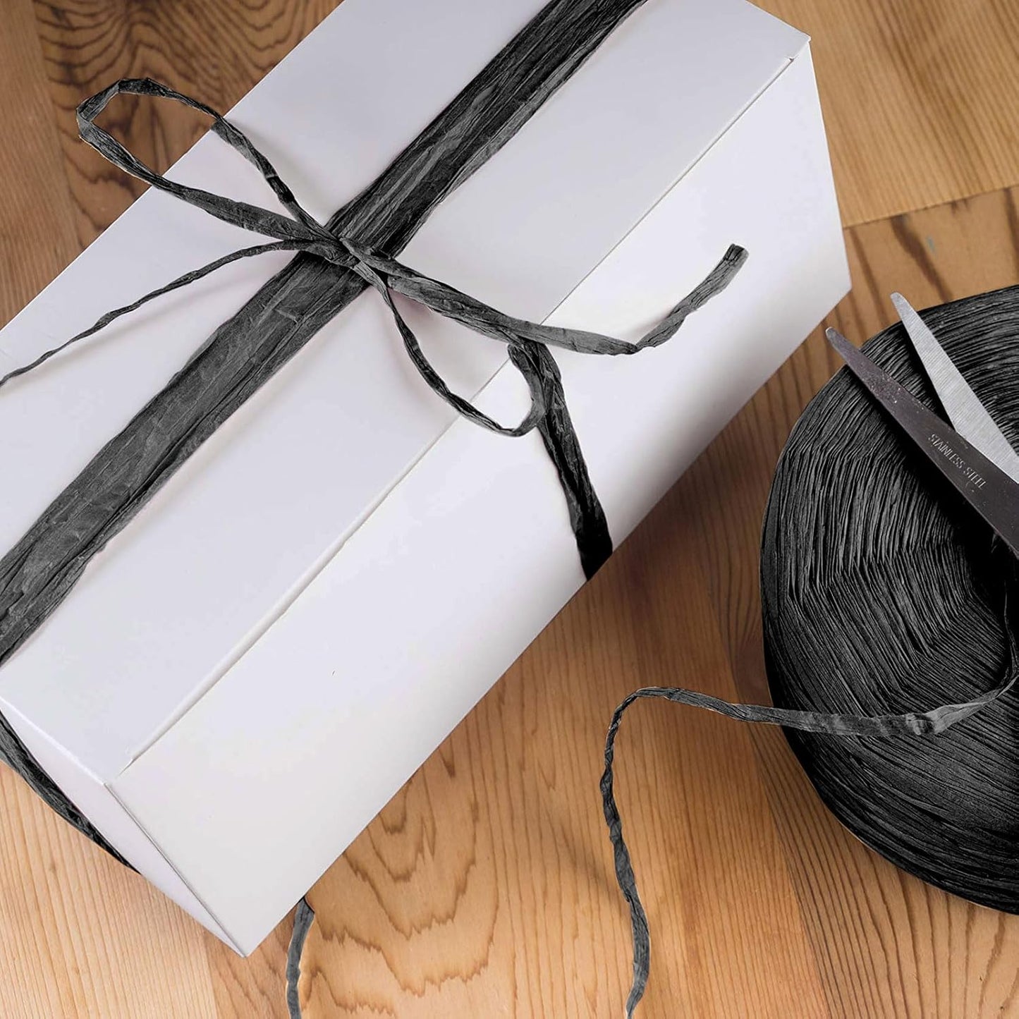 Creatrill 218 Yards Raffia Paper Craft Ribbon Packing Paper Twine, 1/4 Inch by 218 Yards