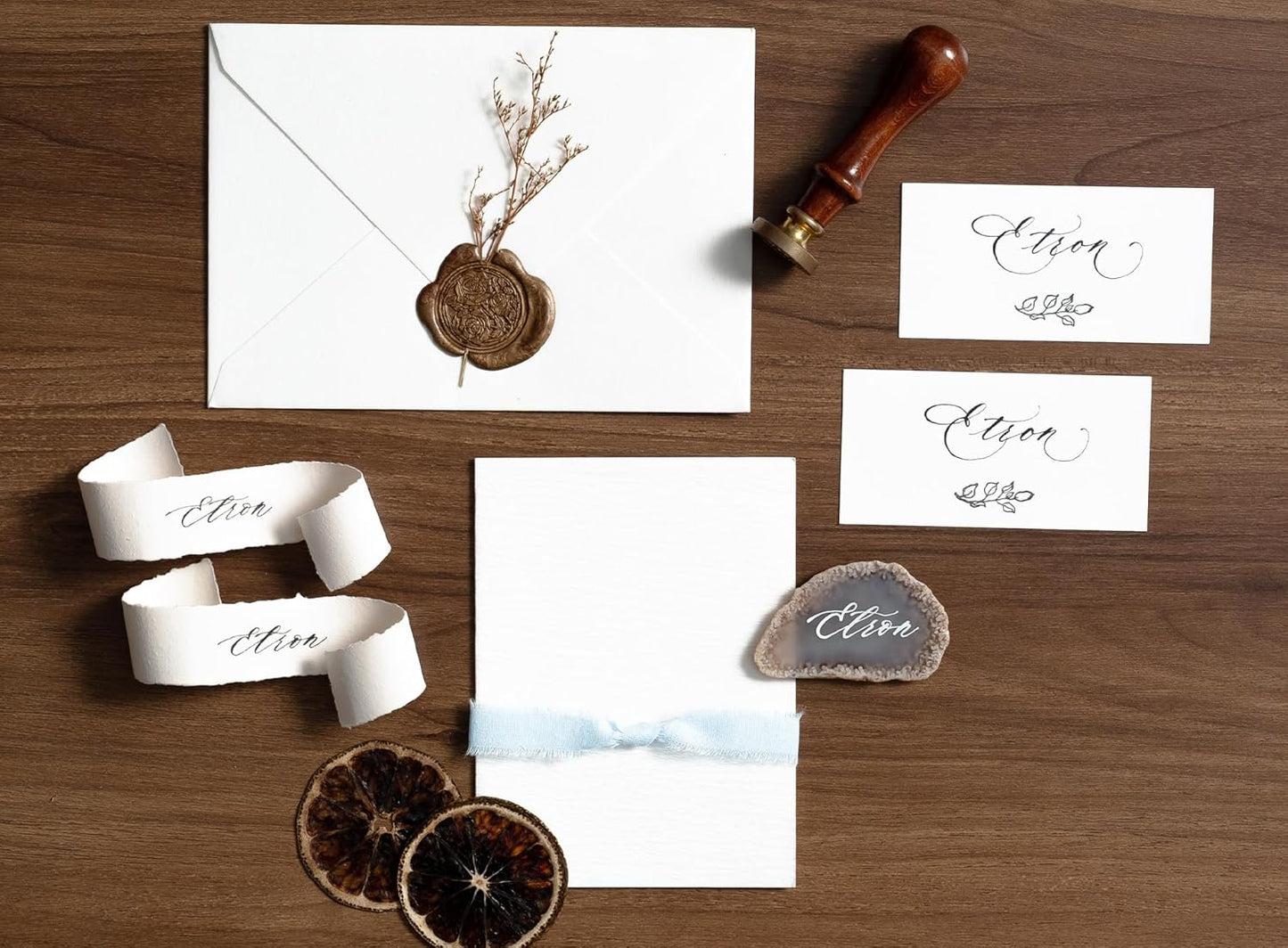 Blue Ribbon 5/8" x 21 Yards with Frayed Fringe Fabric Cotton Ribbons for Gift Wrapping Wedding Invitations Flower Bouquet Baby Shower