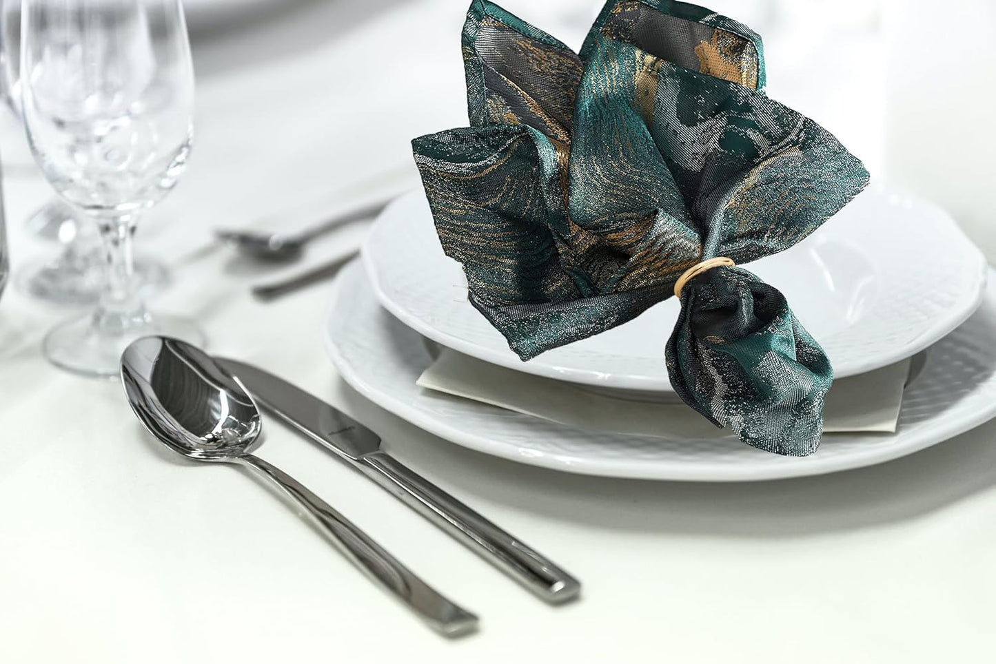 Gold Napkin Rings - 80 Pcs Stainless Steel Napkin Rings,Gold Rotundity Metal Napkin Ring for Table Settings Wedding Christmas Party Dinner Table