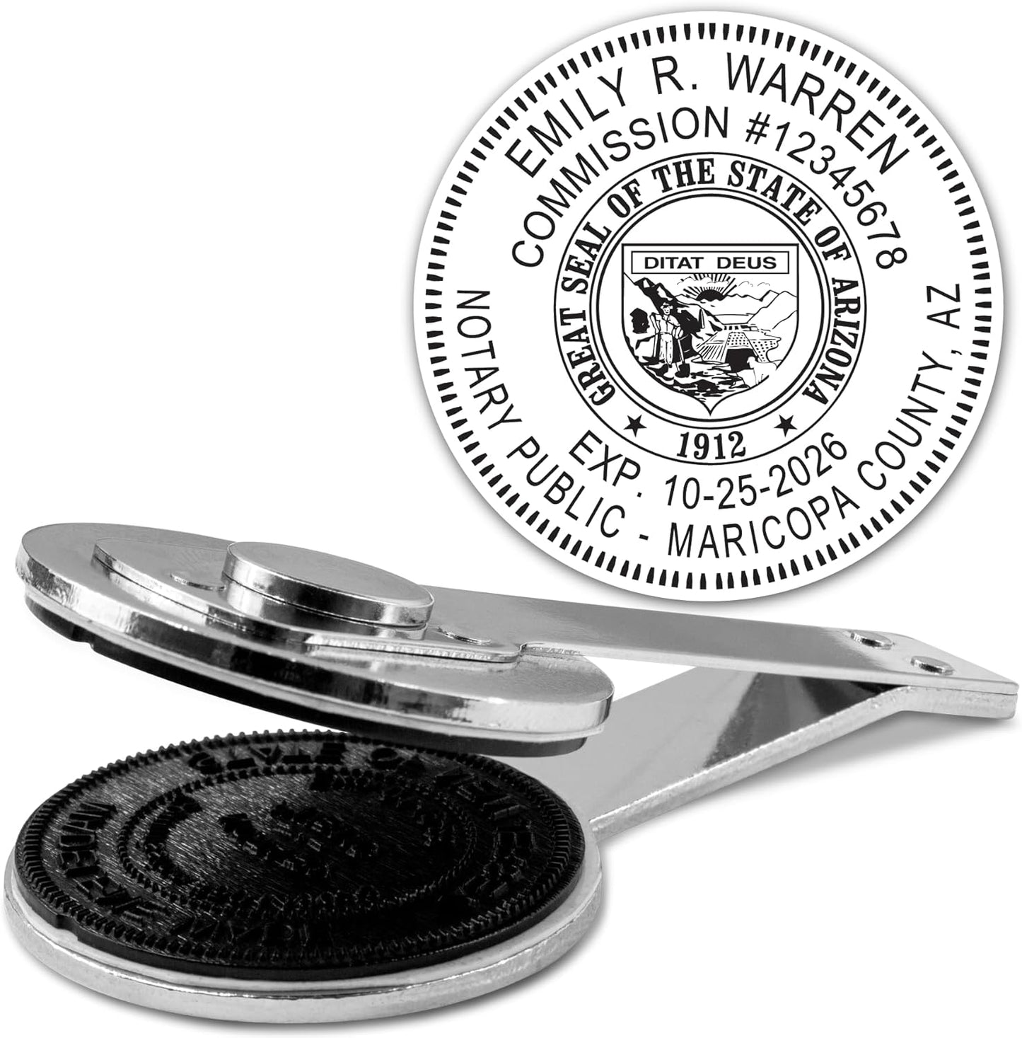 MaxMark Insert Only for Notary Seal Round Desk Embosser for Arizona State