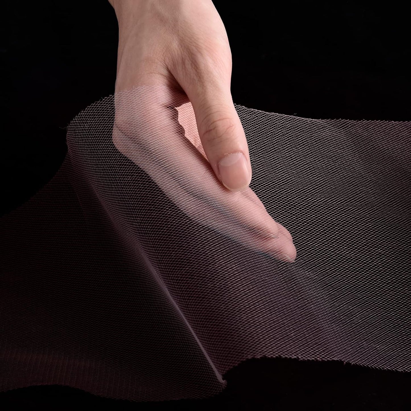 Tulle Fabric Roll, 6” by 200 Yards (600FT) Tulle Organza Fabric Spool for DIY Tutu Skirt Baby Shower Decor Wedding Backdrop Crafts Birthday Party Supplies(Rose Gold)